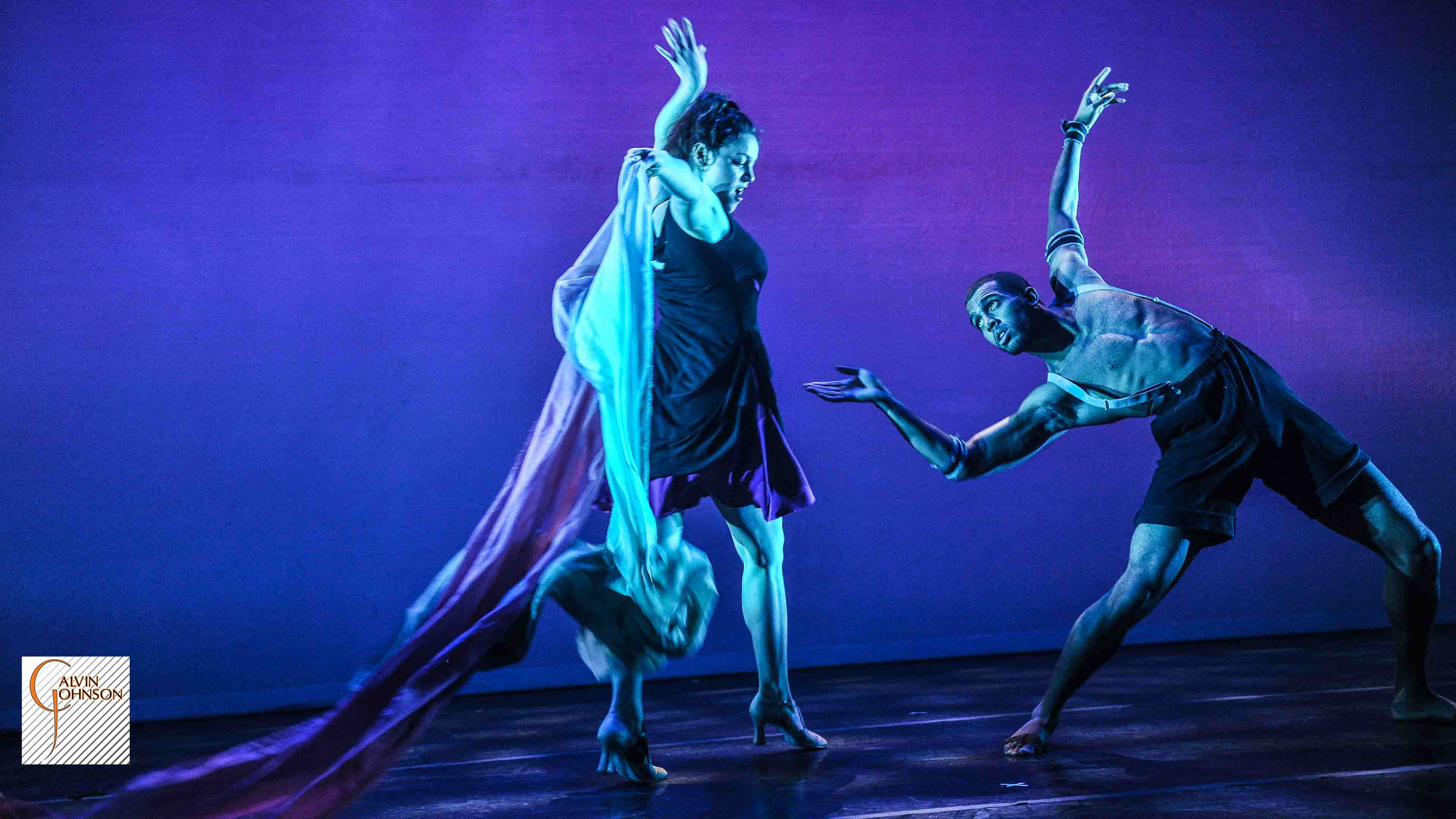 Dance performance at Carnegie Mellon University school of Drama were a male dancer is lured by a female dancer into her trap.