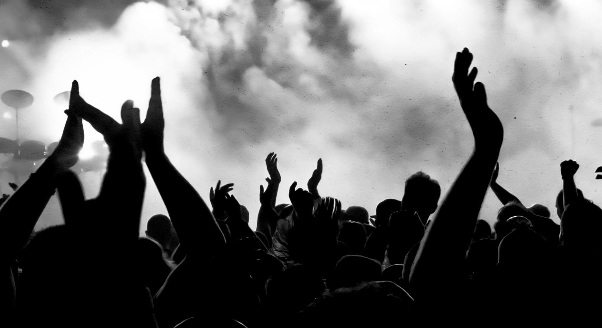 Background Image of a cheering crowd.