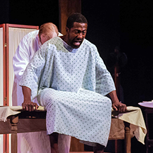 A performance of the play "Miss Ever's Boys" as performed at Fulton County's Southwest Arts Center for True Colors Theatre in Atlanta, GA.