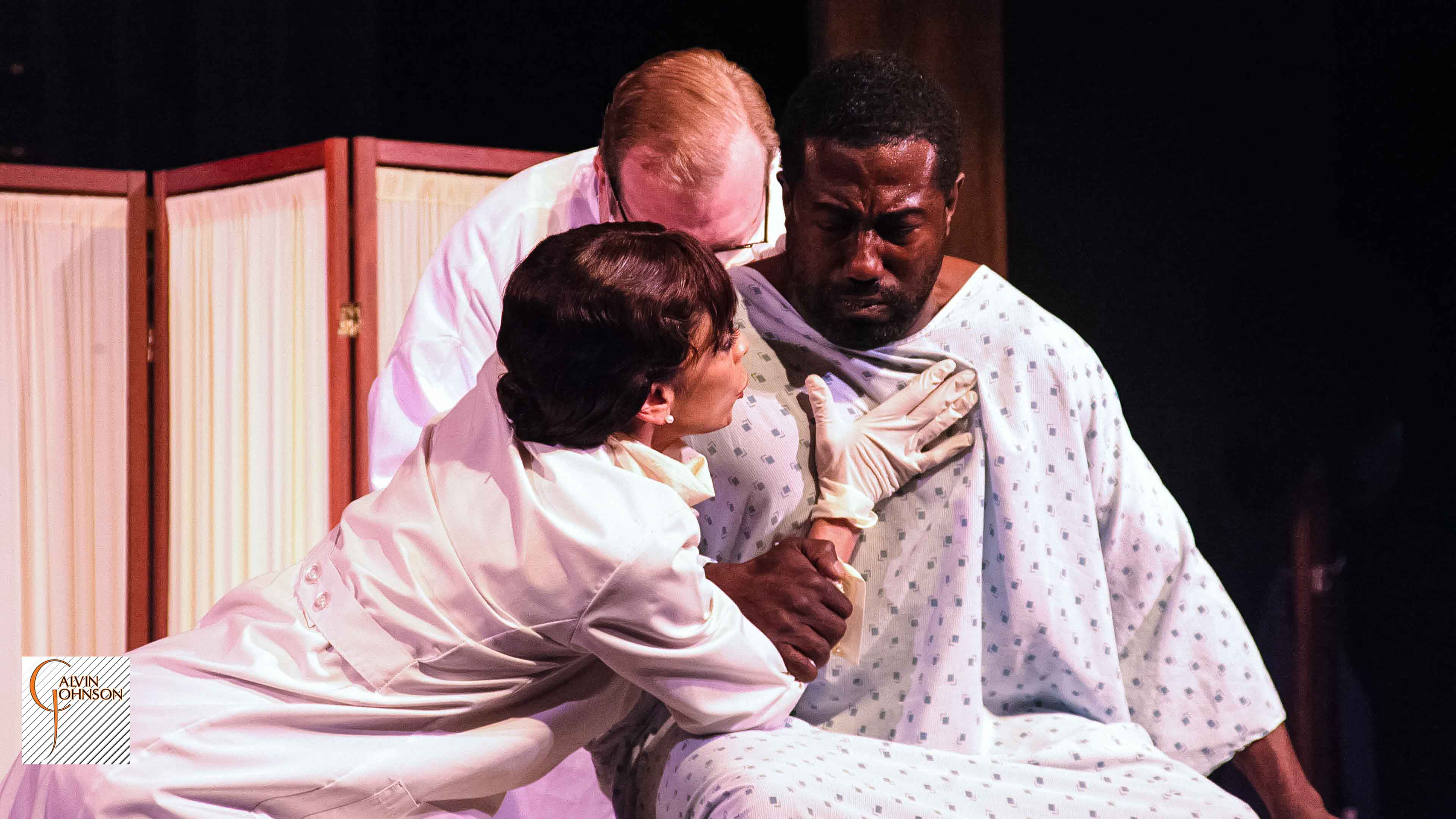 A performance of the play "Miss Ever's Boys" as performed at Fulton County's Southwest Arts Center for True Colors Theatre in Atlanta, GA.