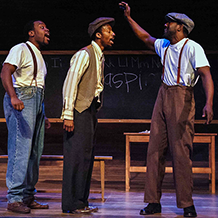 A performance of the play "Miss Ever's Boys" as performed at Fulton County's Southwest Arts Center for True Colors Theatre in Atlanta, GA.