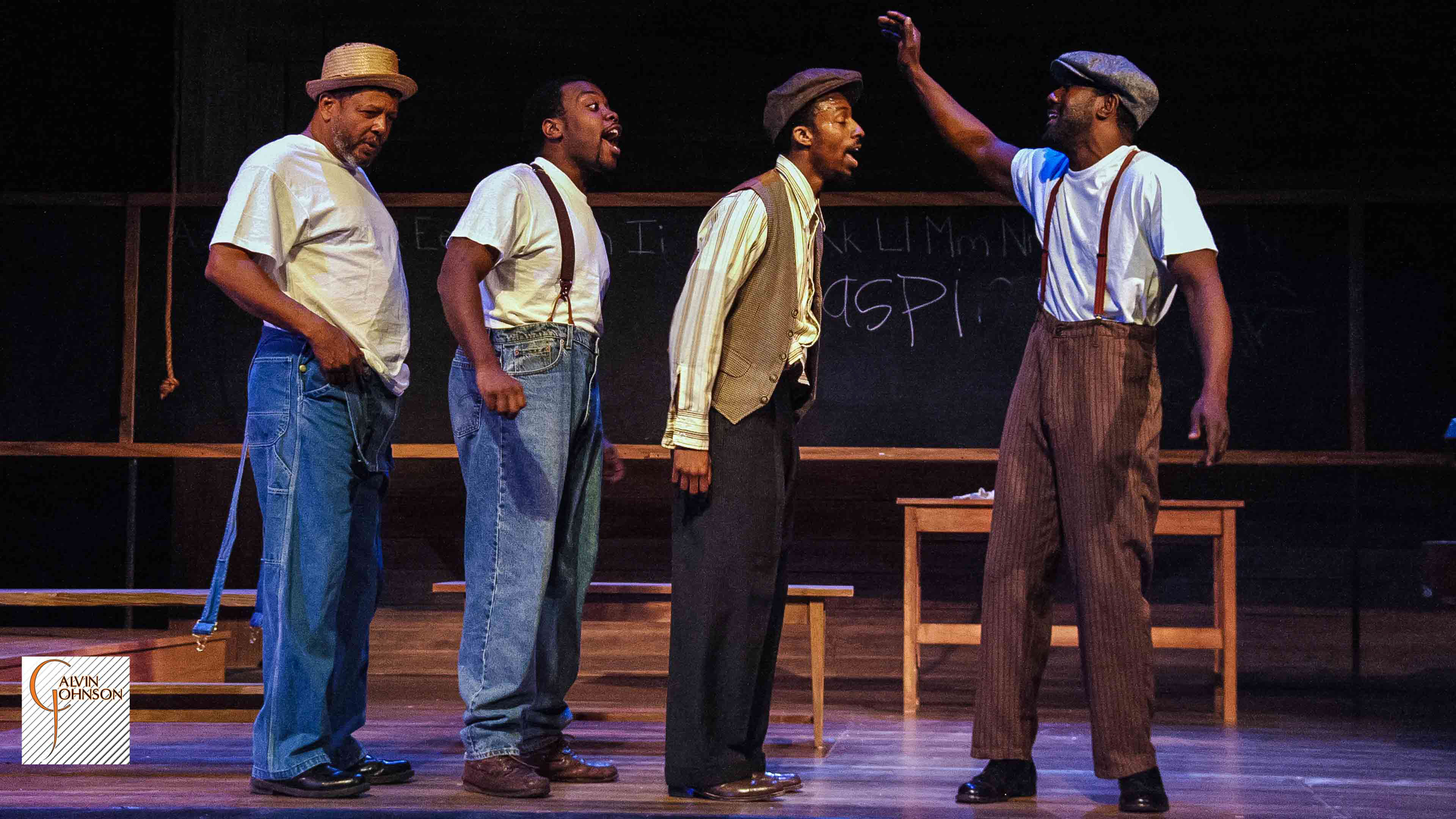 A performance of the play "Miss Ever's Boys" as performed at Fulton County's Southwest Arts Center for True Colors Theatre in Atlanta, GA.