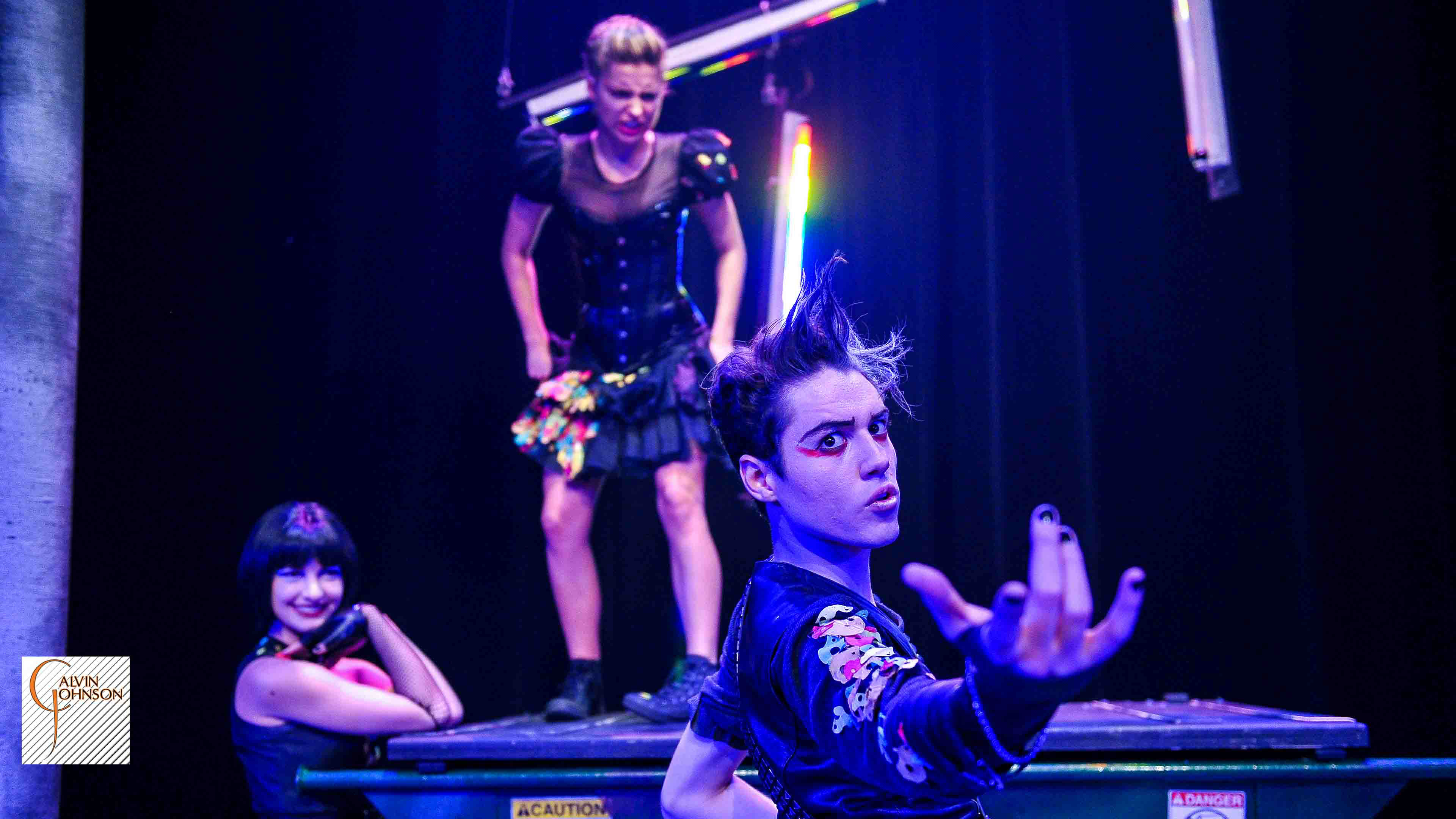 A performance of the "Serpent Woman" at Carnegie Mellon University School of Drama.