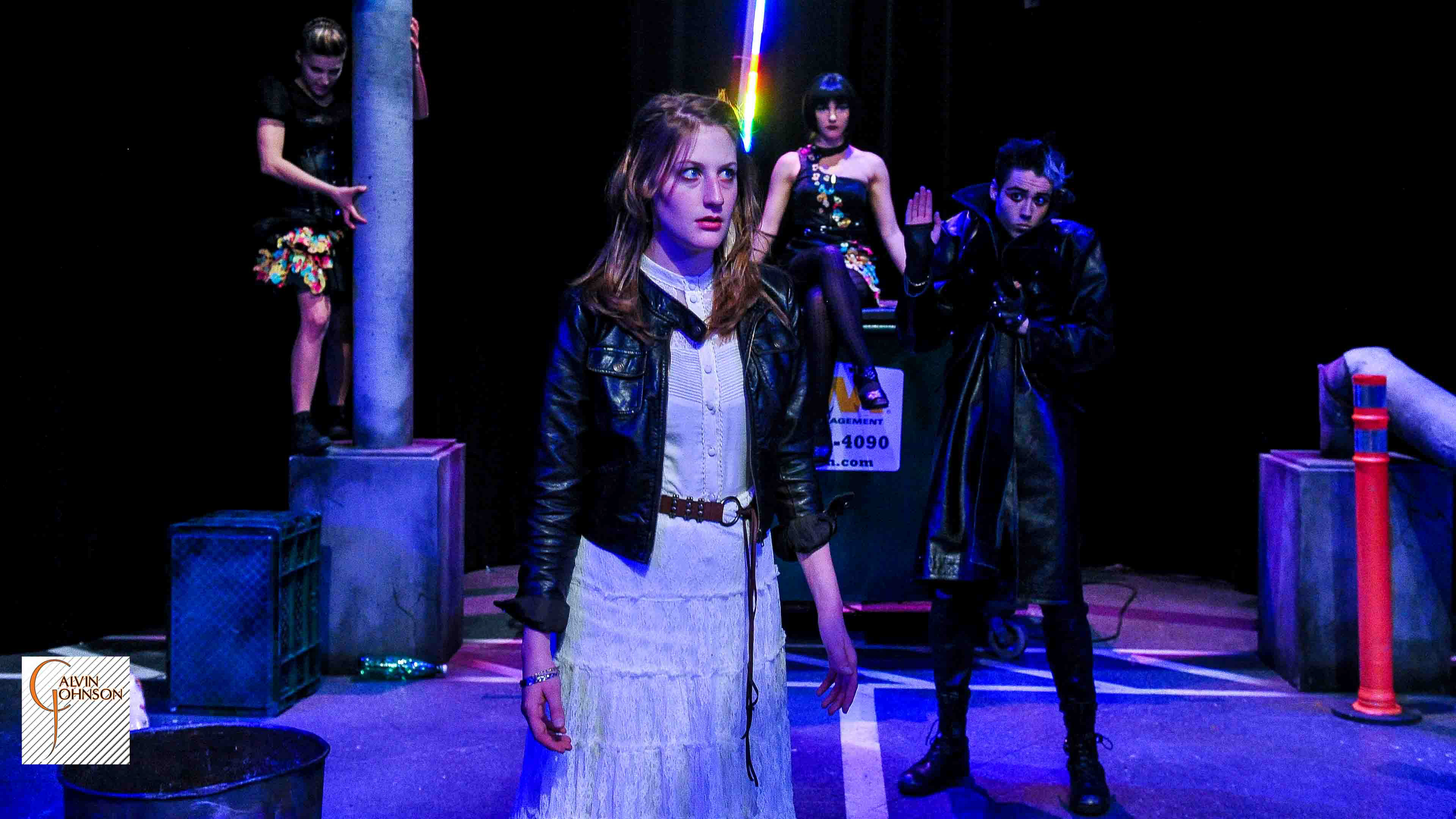 A performance of the "Serpent Woman" at Carnegie Mellon University School of Drama.