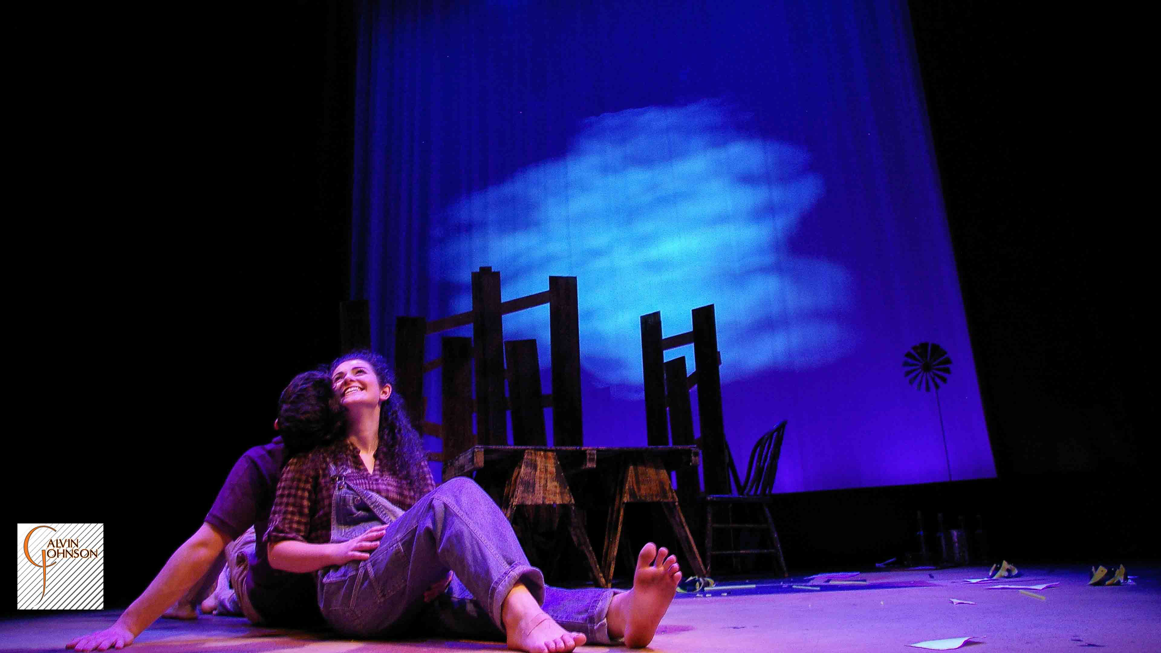 A performance of the play "The Wind Farmer" at Carnegie Mellon University School of Drama.