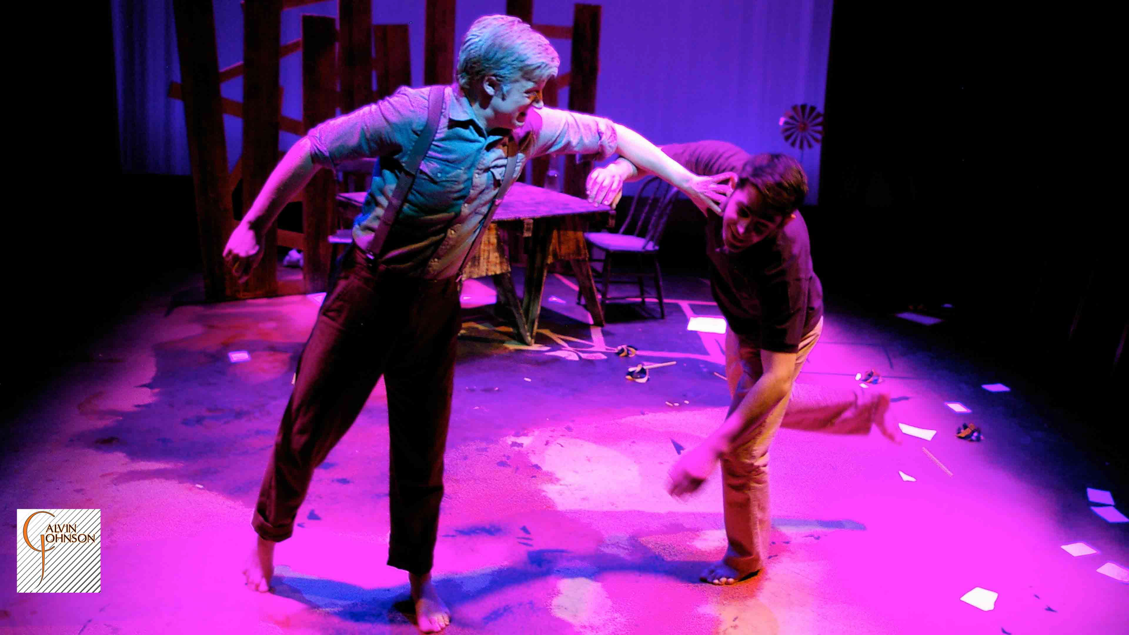 A performance of the play "The Wind Farmer" at Carnegie Mellon University School of Drama.