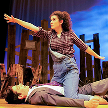 A performance of the play "The Wind Farmer" at Carnegie Mellon University School of Drama.